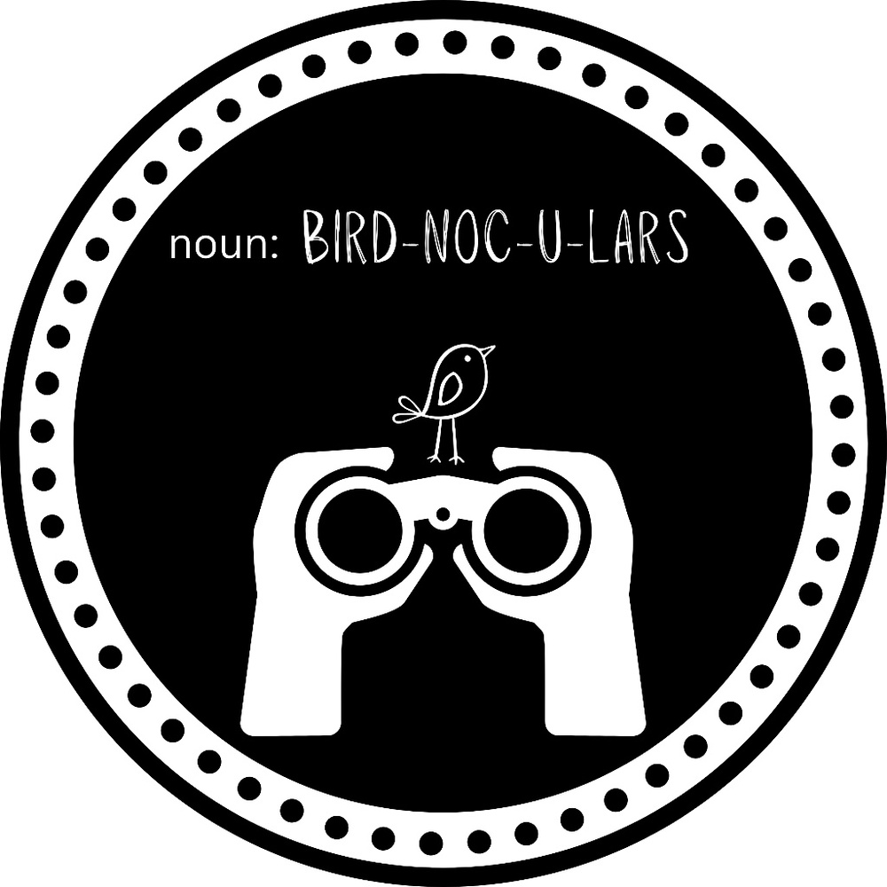 "Bird-Noculars" ~ 3" Round Vinyl Sticker ~ BUNDLE ANY 3 for $10